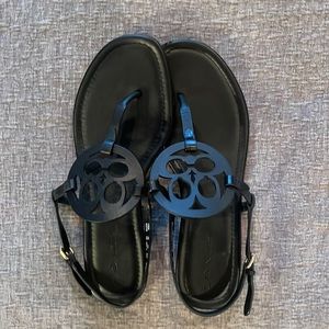 Coach black sandals